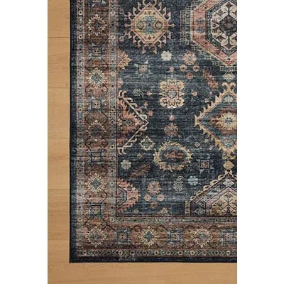 Kirkland's Anniston Denim Sunset Washable Area Rug In Multi