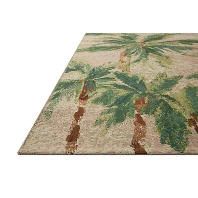 Kirkland's Clay And Green Palm Trees Area Rug In Multi