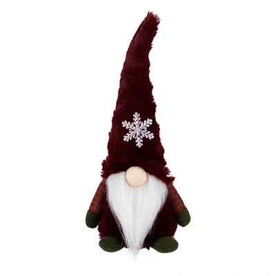 Kirkland's Gnome With Led Snowflake In Red
