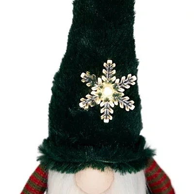 Kirkland's Gnome With Led Snowflake In Green