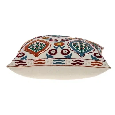 Kirkland's Colorful Embroidered Florina Pillow In Multi