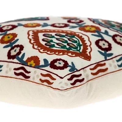 Kirkland's Colorful Embroidered Florina Pillow In Multi