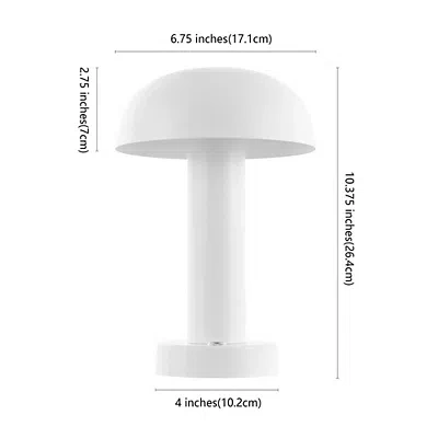 Kirkland's Metal Led Cordless Touch Lamp In White