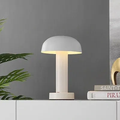 Kirkland's Metal Led Cordless Touch Lamp In White