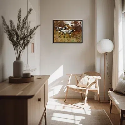 Kirkland's Pointer Dogs Framed Art Print In Multi