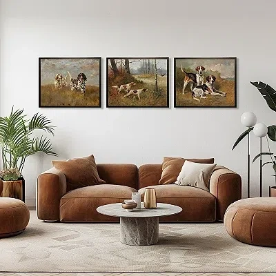 Kirkland's Pointer Dogs Framed Art Print In Multi