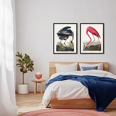 Kirkland's Vintage Blue Heron Bookplate Framed Art Print In Multi