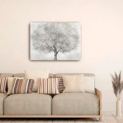 Kirkland's Tree Blossoms Canvas Art Print In Gray