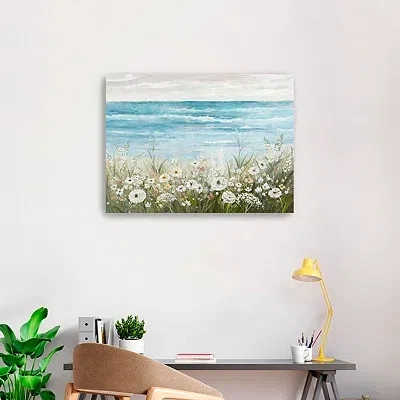 Kirkland's Floral Coast Canvas Art Print In Multi