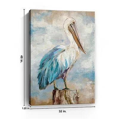 Kirkland's Pelican Perch Canvas Art Print In Multi