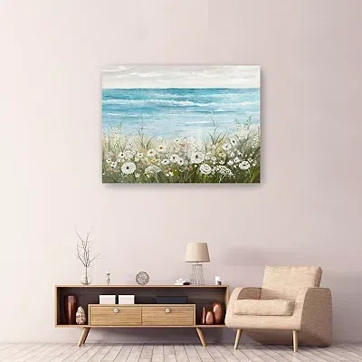 Kirkland's Floral Coast Canvas Art Print In Multi
