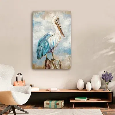 Kirkland's Pelican Perch Canvas Art Print In Multi