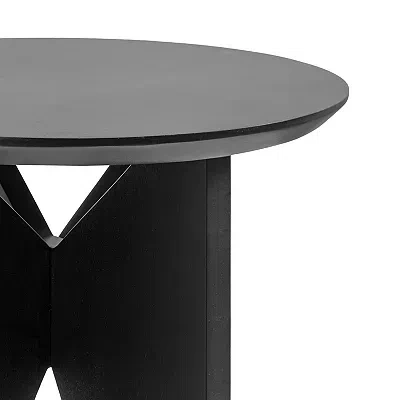 Kirkland's Kate And Laurel Black Mango Wood Accent Table In Black