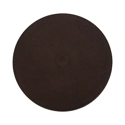 Kirkland's Marble And Black Metal Round Accent Table In Black