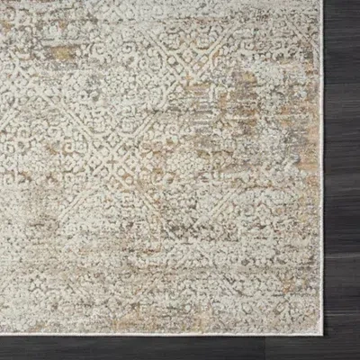 Kirkland's Brisbane Beige Faded Damask Area Rug