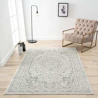 Kirkland's Isabella Gray And Ivory Area Rug