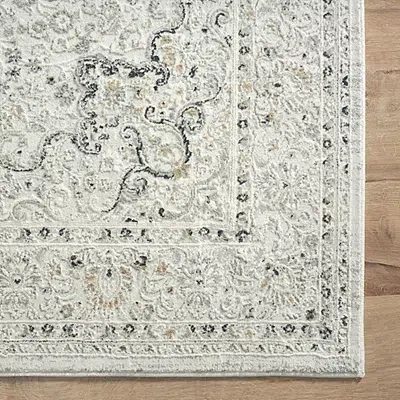Kirkland's Isabella Gray And Ivory Area Rug