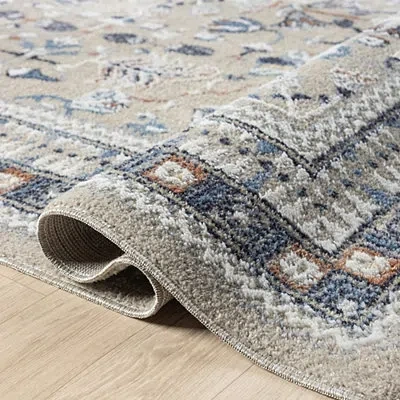 Kirkland's Vista Blue Beige Area Rug In Multi