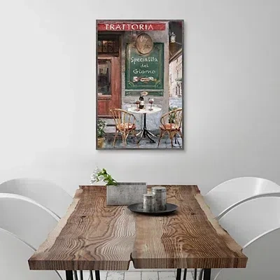 Kirkland's Table For Two Framed Canvas Art Print In Multi