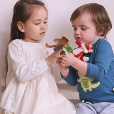 Sigikid Finger Puppet Set Forest In Brown