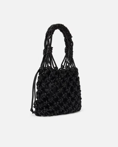 Pinko Borsa A Spalla Piccola Con Micro Strass In Black