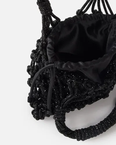 Pinko Borsa A Spalla Piccola Con Micro Strass In Black