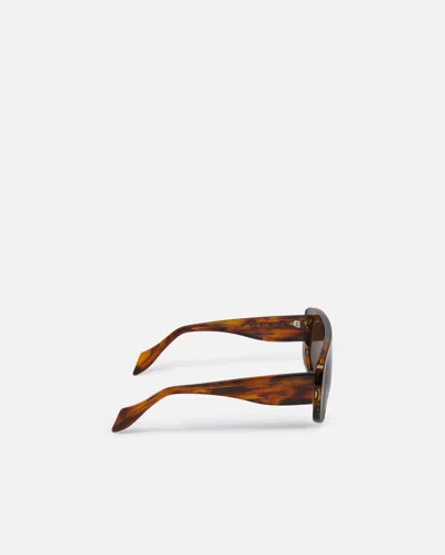 Pinko Oversized Mask Sunglasses In Brown