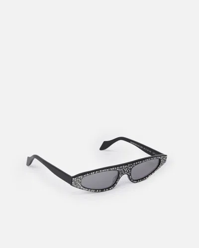 Pinko Occhiali Da Sole Allungati Con Brillantini In Silver