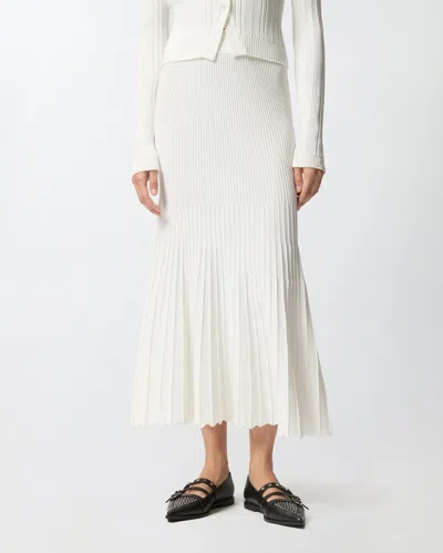 Pinko Gonna Midi Plissettata In White