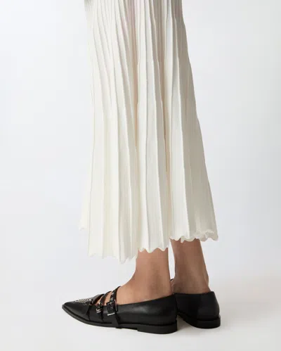 Pinko Gonna Midi Plissettata In White