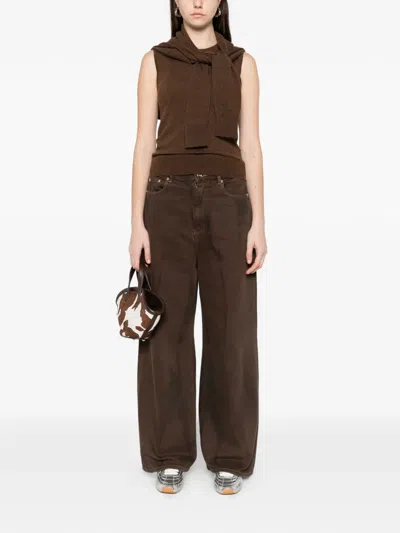 Arch4 Alessandra Knit Top In Brown