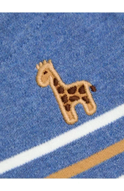 Jojo Maman Bébé Jojo Maman Bebe Giraffe Long Sleeve Top & Leggings Set In Blue