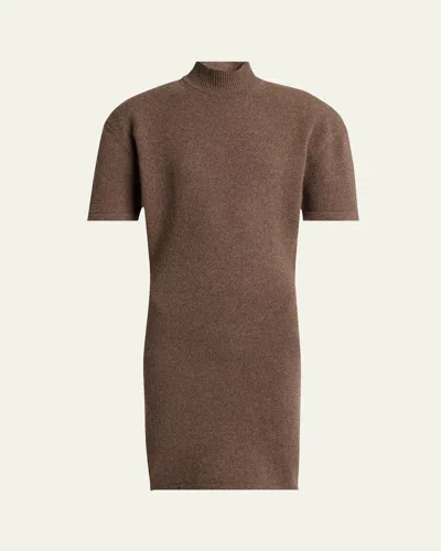 Jacquemus The Castagna Knit Dress In Brown