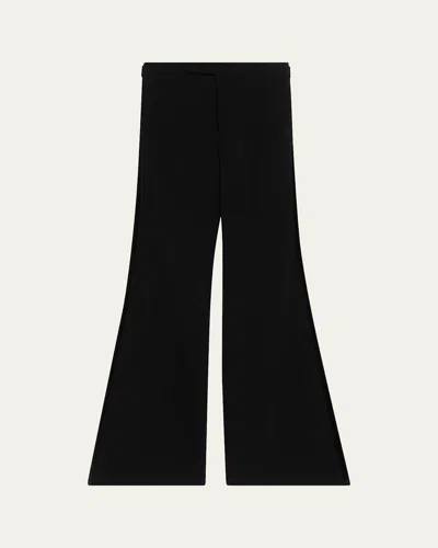 Sergio Hudson Velvet Stripe Crepe Trousers In Multi