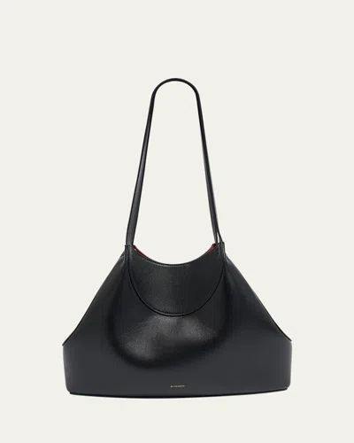 Givenchy Facet Cabas Small Shoulder Bag In Grain Leather In Black