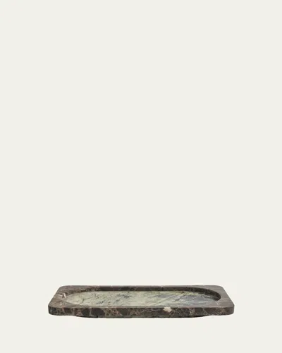 Greg Natale Caldera Marble Tray In Gray