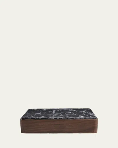Greg Natale Terreno Walnut & Marble Box In Gray