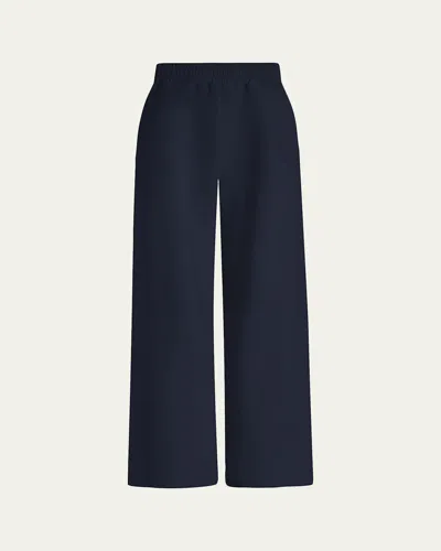 Varley The Extra Elasticated-waistband Palazzo Pants In Blue