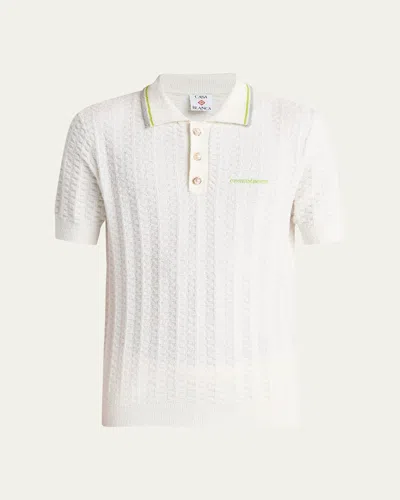 Casablanca Mini Short Sleeve T-shirt For Men In White