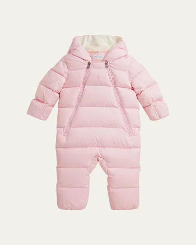 Ralph Lauren Girl's Recycled Polyester Ripstop Bunting In Pink