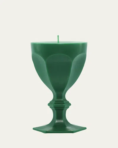 Baccarat Harcourt Glass Candle In Green