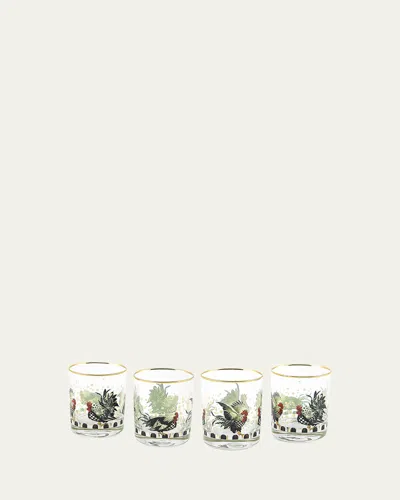 Mackenzie-childs Henhouse Tumblers, Set Of 4
