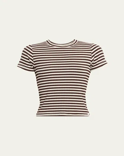 Rag & Bone Luca Stripe Rib-knit Top In Multi