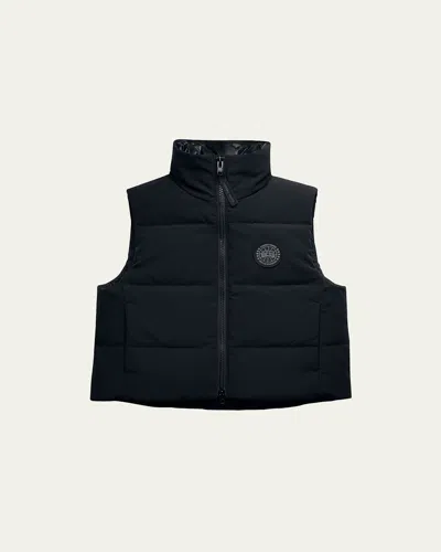 Canada Goose Grandview Cropped Down Vest In Black
