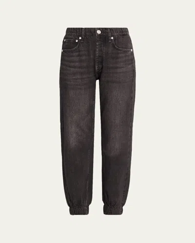 Rag & Bone Miramar Cotton-terry Joggers In Brown