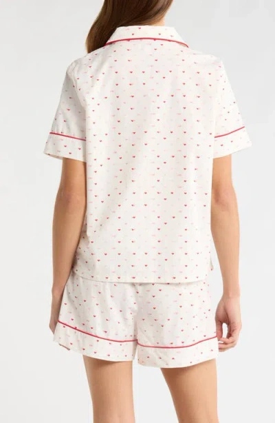 Nordstrom Classic Short Cotton Pajamas In White