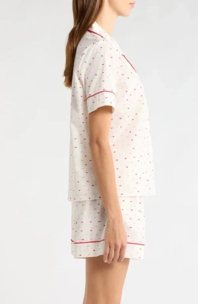 Nordstrom Classic Short Cotton Pajamas In White