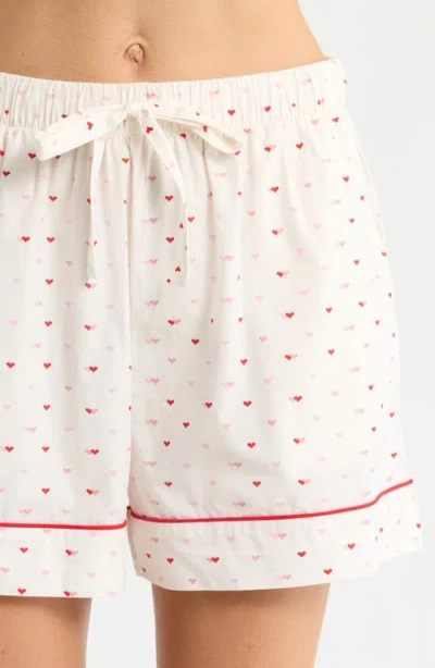 Nordstrom Classic Short Cotton Pajamas In White