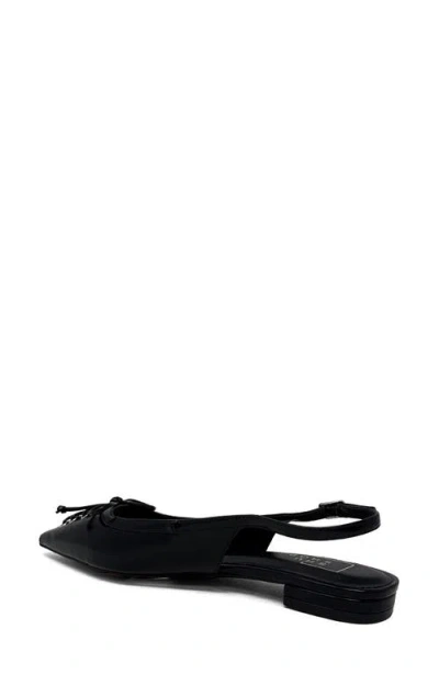 Shushop Amy Slingback Flat In Black