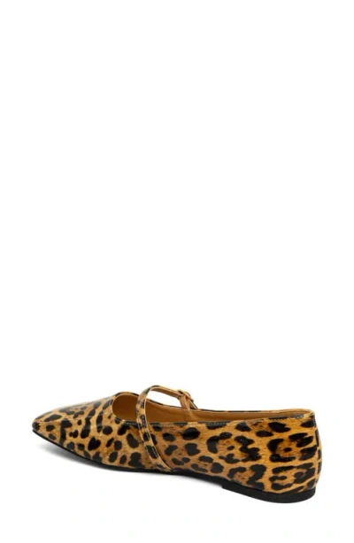 Shushop Adele Mary Jane Flat In Animal Print